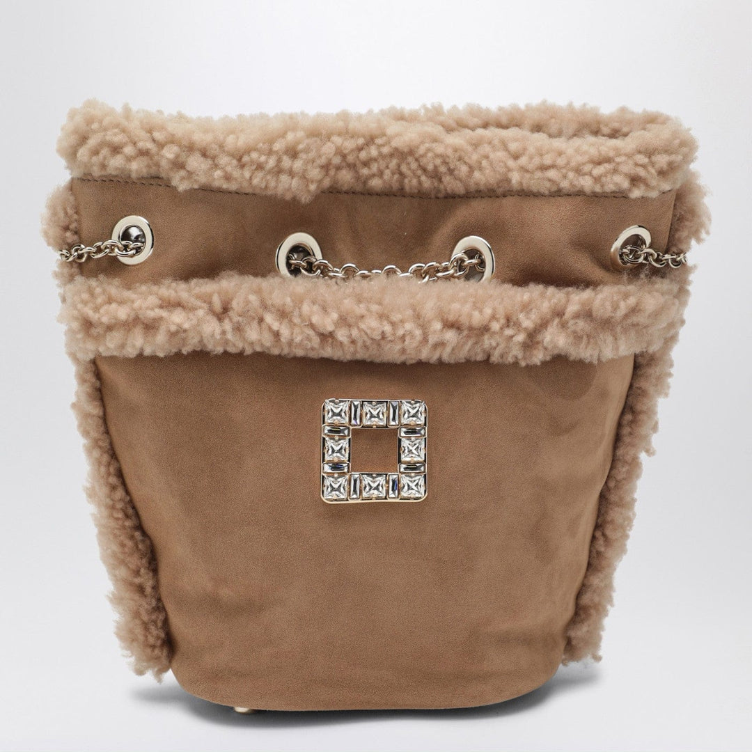 Apparel & Accessories TU ROGER VIVIER - Très Vivier backpack in suede and shearling Brand
