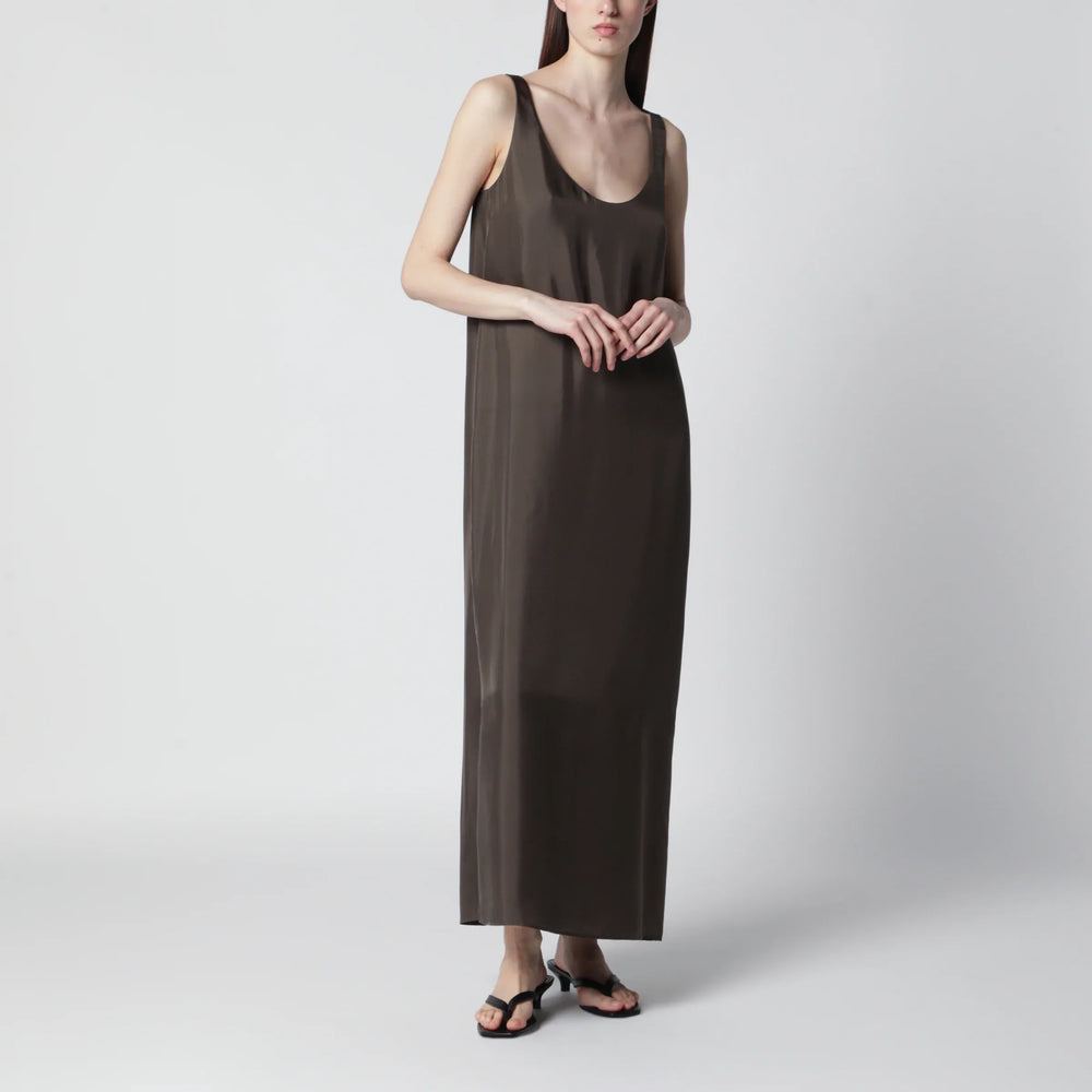 Róhe - Earth-tone silk dress Brand Apparel & Accessories 34  FR