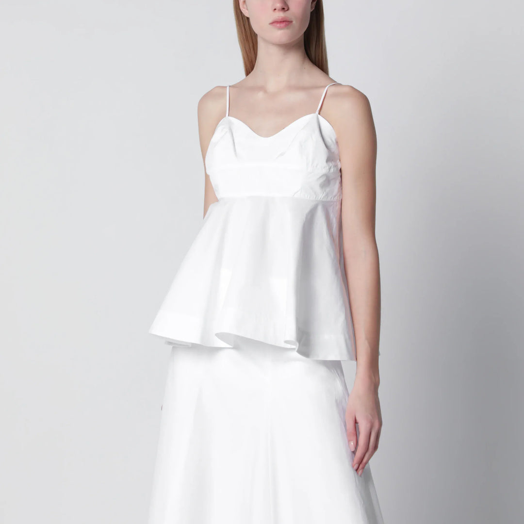 Róhe - Optical white peplum bustier Brand Apparel & Accessories 38  FR