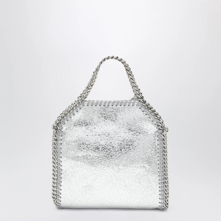 Stella McCartney - Falabella micro tote bag in silver Brand Apparel &amp; Accessories U