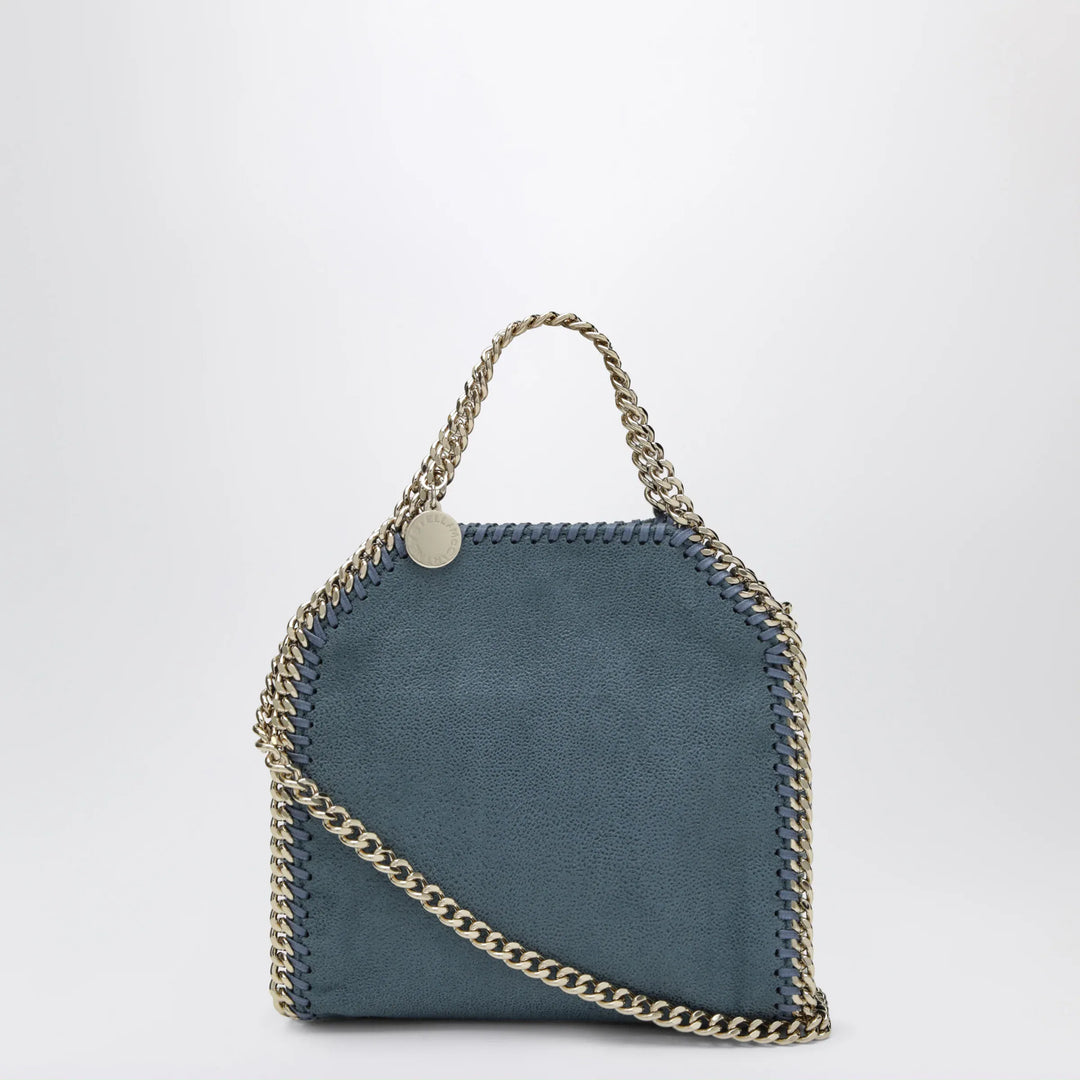 Stella McCartney - Falabella micro tote bag in vegan leather blue Brand Apparel &amp; Accessories TU