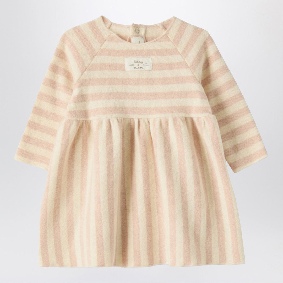 Apparel & Accessories Teddy & Minou - Pink striped cotton-blend dress Brand