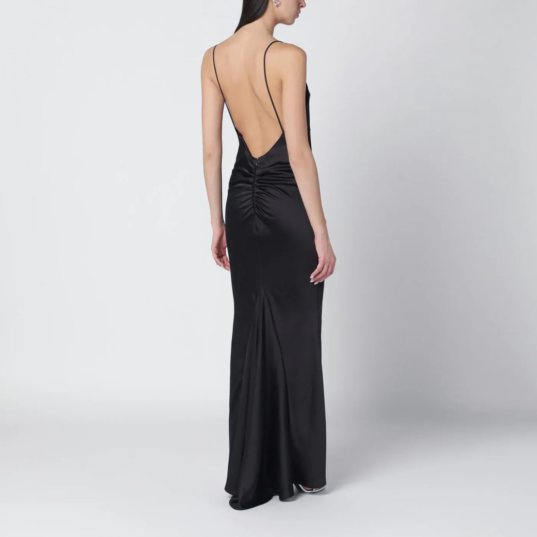 THE ANDAMANE - Black Ninfea dress with back draping Brand Apparel &amp; Accessories