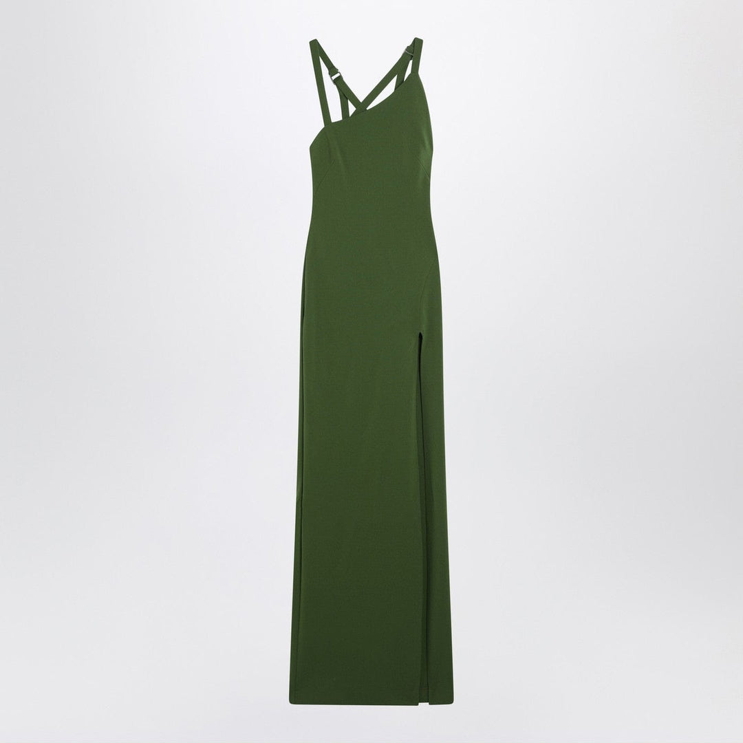 Apparel &amp; Accessories The Attico - Long green dress with slit Brand