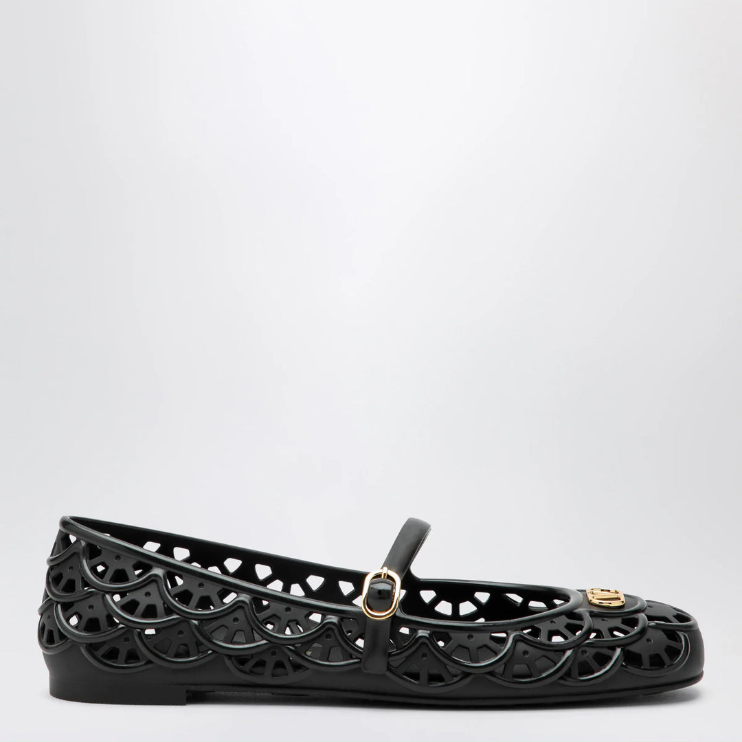 Valentino Garavani - Black VLogo Signature rubber ballet flats Brand Apparel &amp; Accessories
