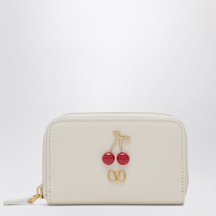 Apparel &amp; Accessories TU Valentino Garavani - Ivory Cherryfic zip-around wallet Brand
