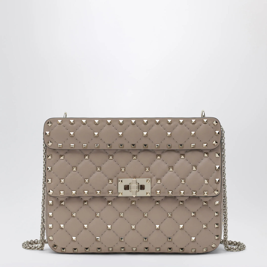 Valentino Garavani - Medium Rockstud Spike bag in powder pink nappa leather Brand Apparel &amp; Accessories U
