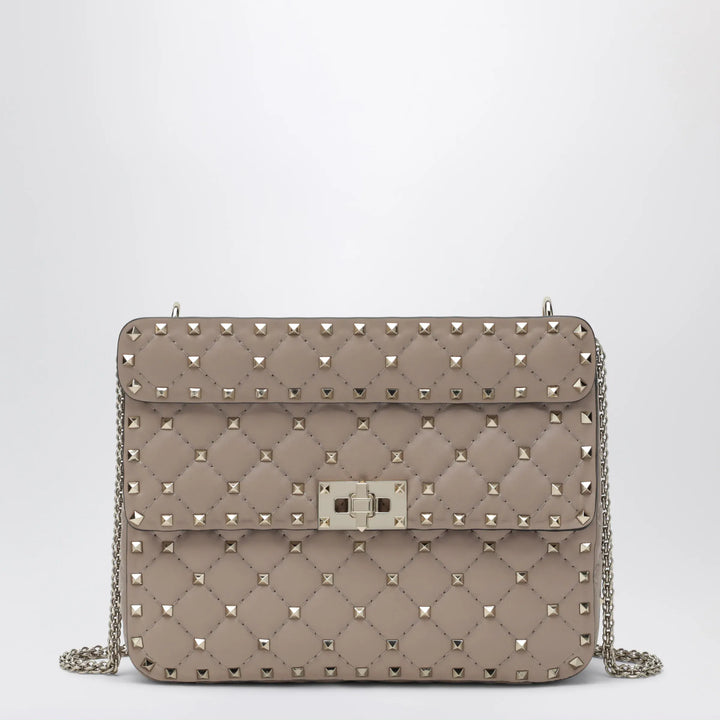 Valentino Garavani - Medium Rockstud Spike bag in powder pink nappa leather Brand Apparel &amp; Accessories U