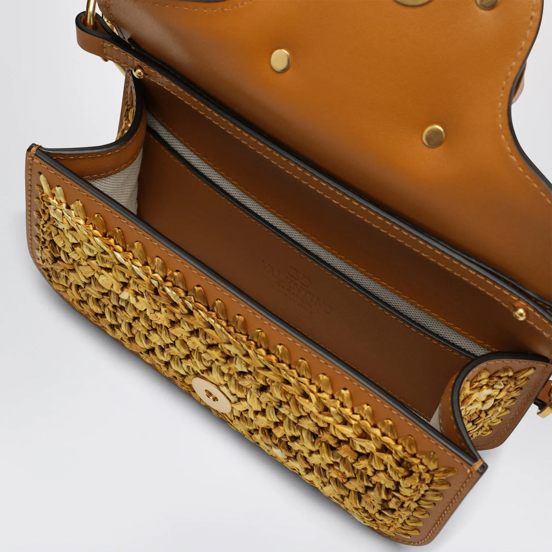 Valentino Garavani - Small woven Locò bag with VLogo Signature Brand Apparel &amp; Accessories TU