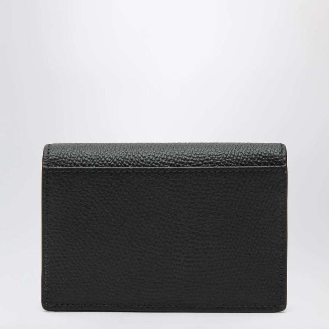 Valentino Garavani - VLogo bifold card wallet in black leather Brand Apparel &amp; Accessories TU