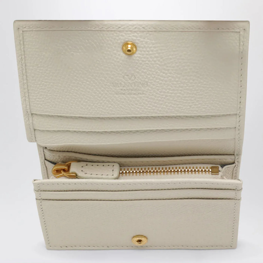 Valentino Garavani - VLogo Signature ivory leather wallet Brand Apparel &amp; Accessories TU