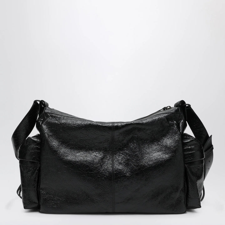 Balenciaga - Le City medium multi-pocket lambskin crossbody bag black Brand U