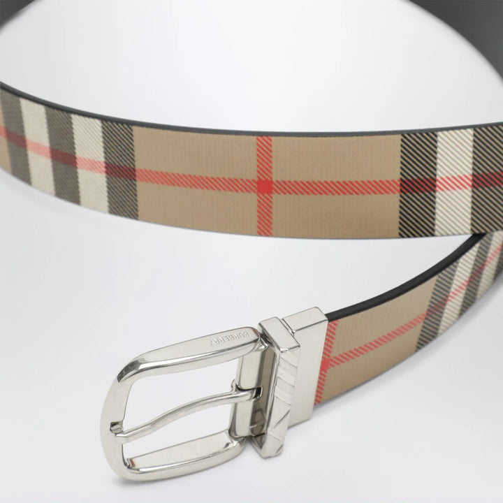 Burberry - Reversible belt with Check buckle Brand Belts