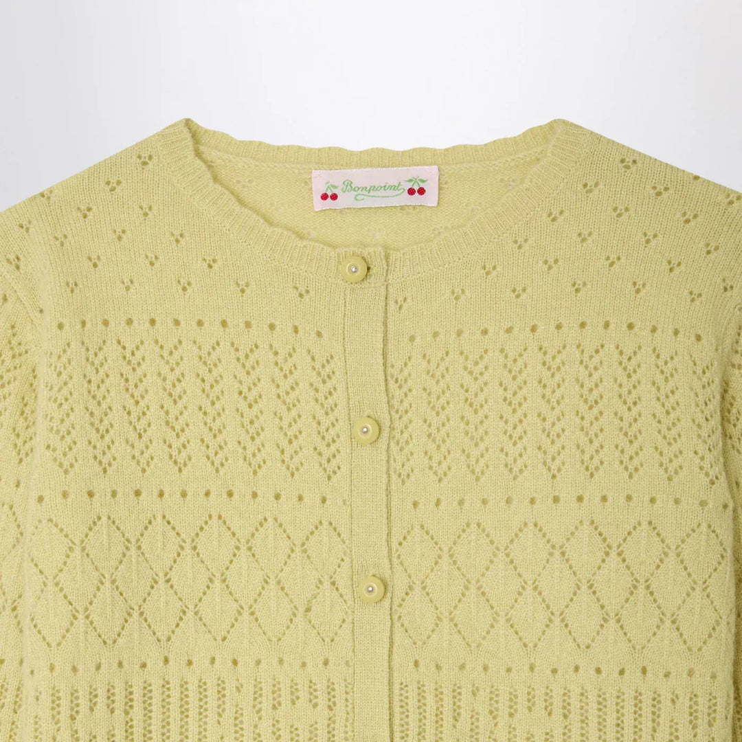 Bonpoint - Enza light green cashmere cardigan Brand Cardigan