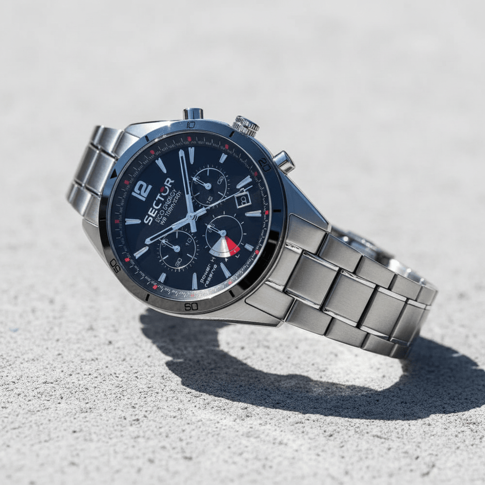 Sector 770 Solar Silver Chronograph Brand Chronograph Watches