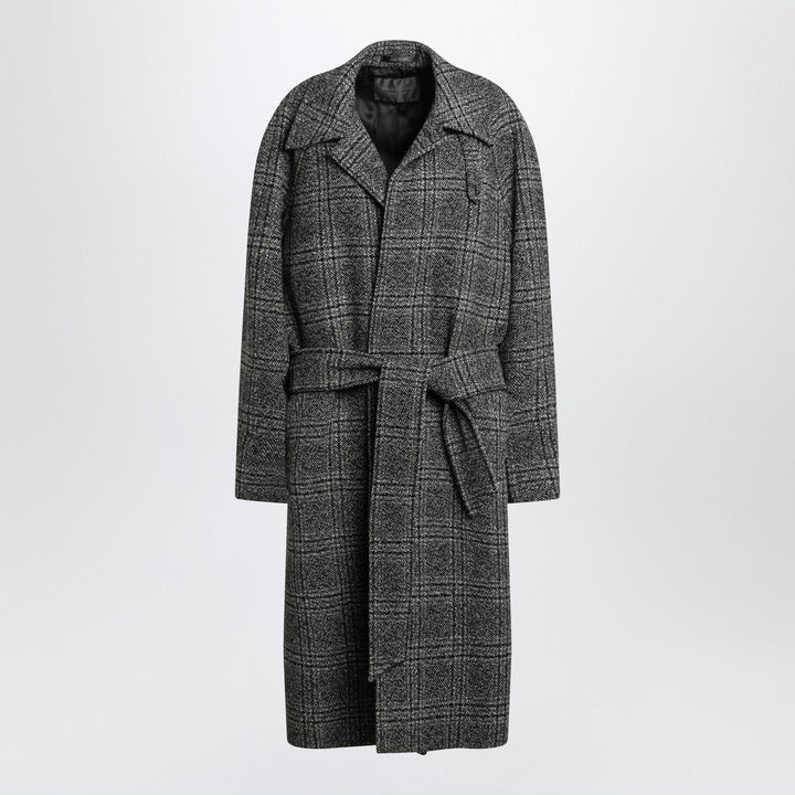 Coats &amp; Jackets 2 Balenciaga - Raglan One Layer coat in black/grey check Brand