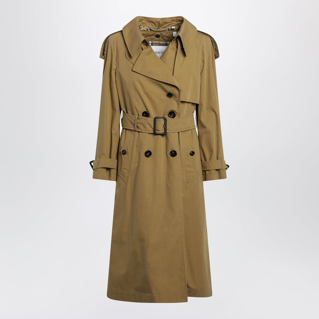 Coats &amp; Jackets 6 UK Burberry - Double-breasted trench coat in cotton blend brown Brand