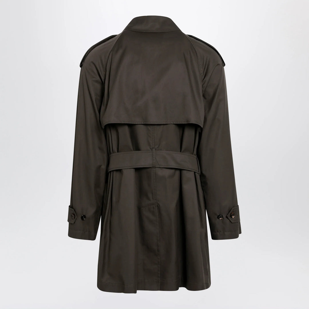 Burberry - Leadenham mid-length gabardine trench coat in brown Brand Coats &amp; Jackets