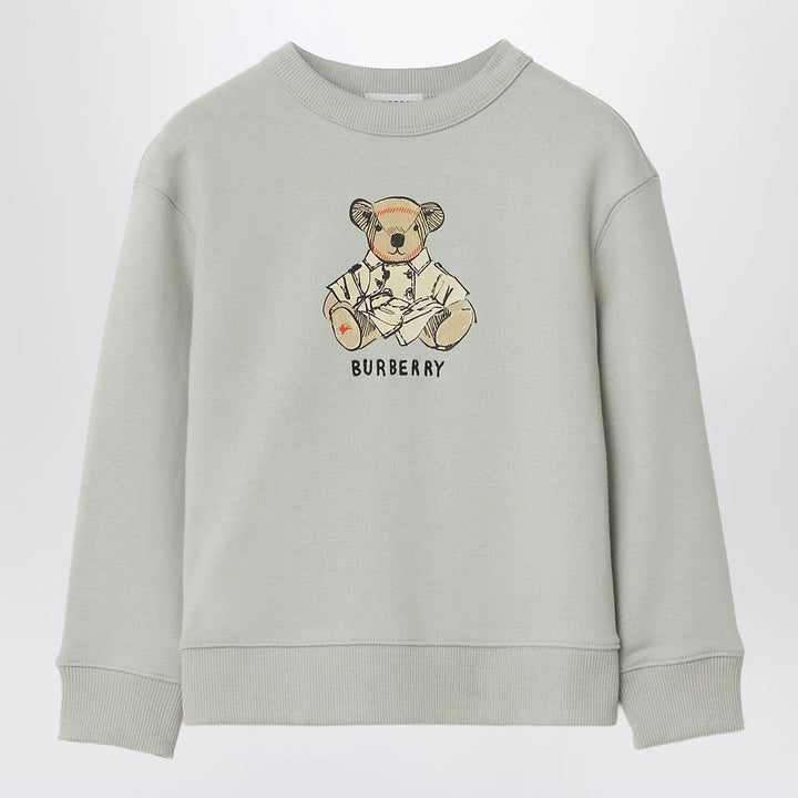 Burberry - Limestone gray sweatshirt with bear wearing trench coat Brand Coats &amp; Jackets 6