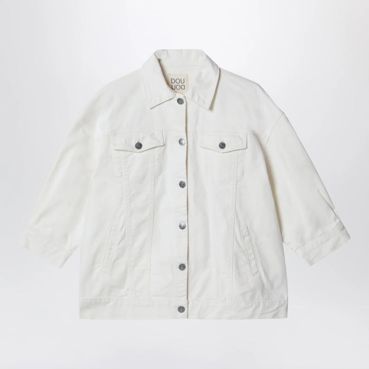 Douuod - Ivory denim jacket Brand Coats &amp; Jackets 10Y