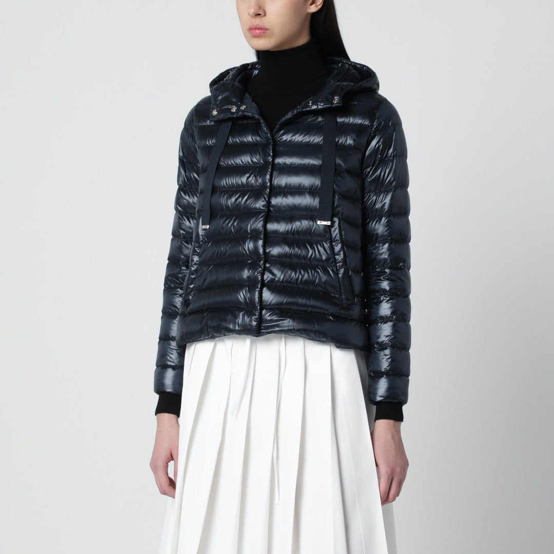 Coats & Jackets HERNO - Navy blue ultralight nylon puffer jacket Brand