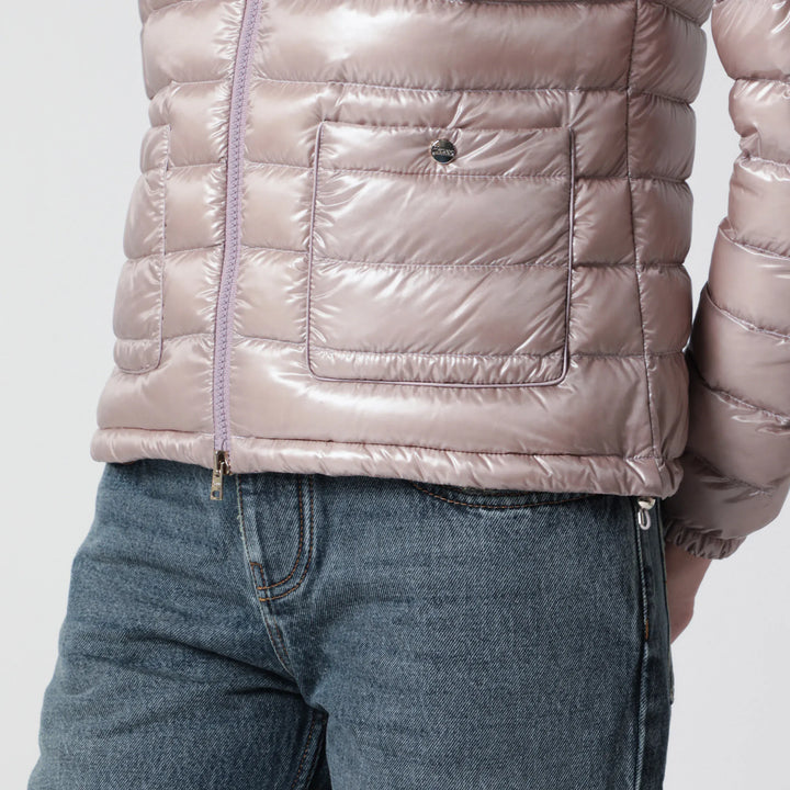 HERNO - Ultralight Nylon Bomber Powder Pink Brand Coats &amp; Jackets