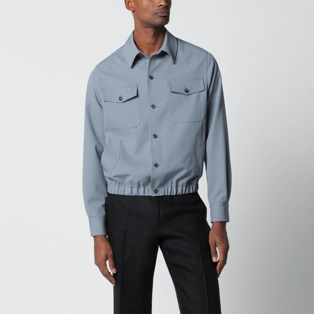 Coats & Jackets Lardini - Grey wool shirt jacket Brand