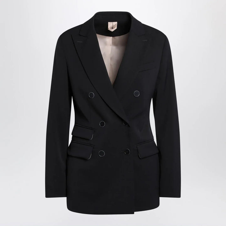 Max Mara - Blue double-breasted wool jacket Brand Coats &amp; Jackets 40  IT