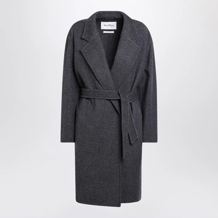 Max Mara - Blue wool coat with denim effect Brand Coats &amp; Jackets 42  IT