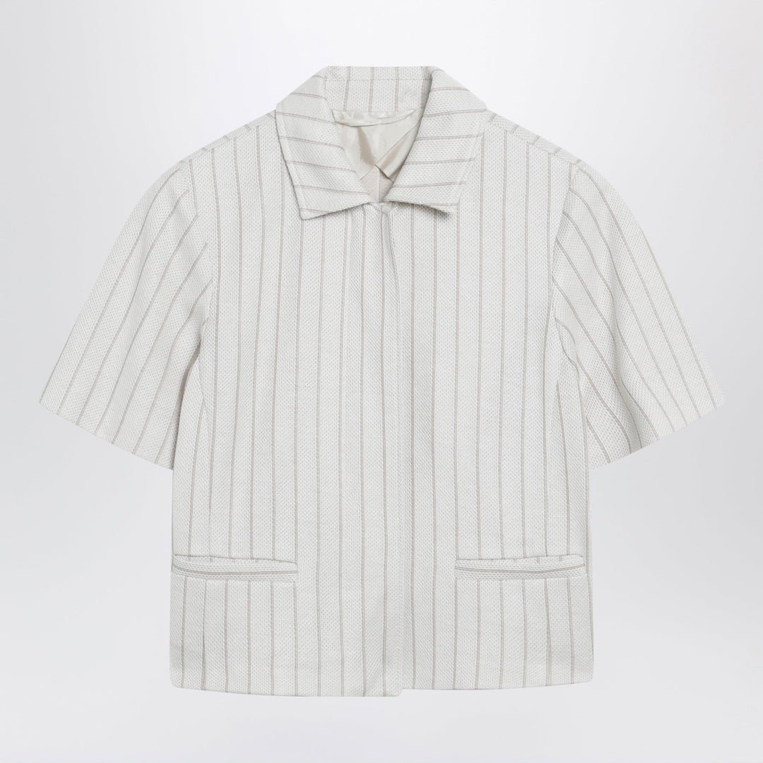 Coats &amp; Jackets Max Mara - Pinstripe piqué jersey jacket Brand