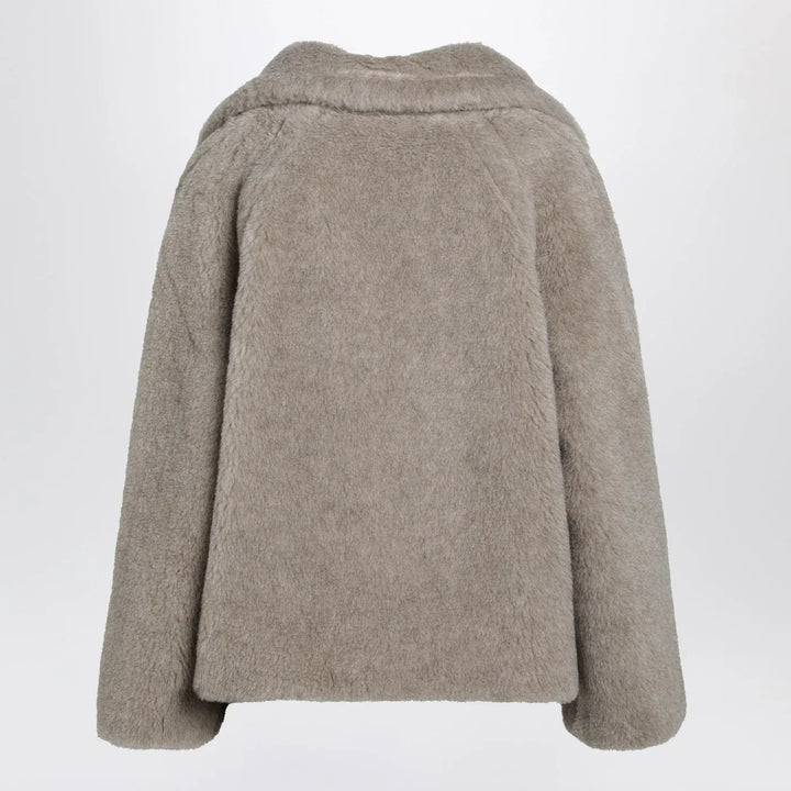 Max Mara - Sand-coloured Teddy coat in alpaca and cashmere Brand Coats &amp; Jackets