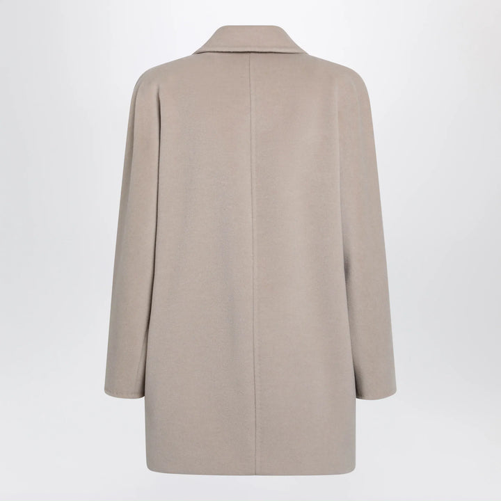 Max Mara - Short 101801 Icon Coat in light beige Brand Coats &amp; Jackets