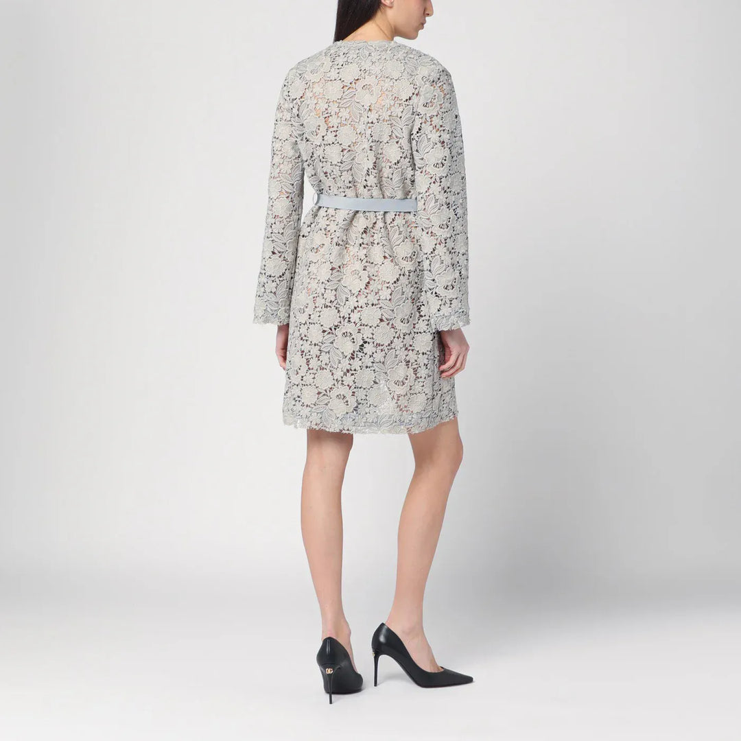 P.A.R.O.S.H. - Light grey lace long jacket Brand Coats &amp; Jackets L