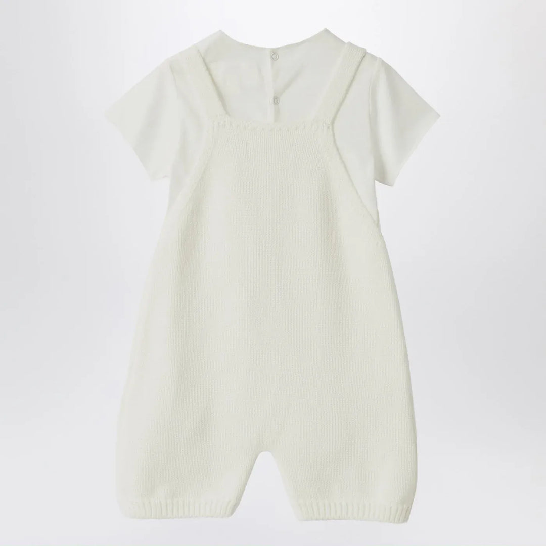 Teddy &amp; Minou - White outfit with jacket and overalls Brand Coats &amp; Jackets 9