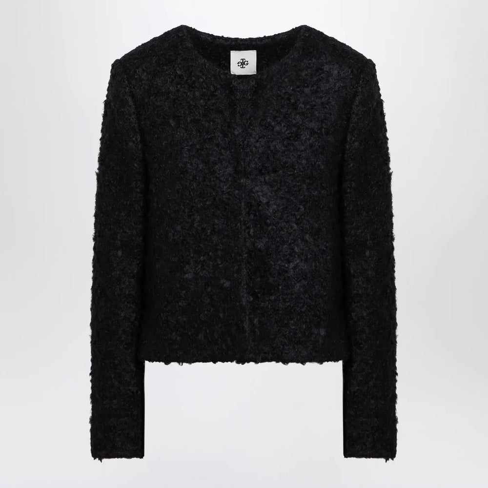 the garment - Recycled wool blend black Vienna jacket Brand Coats & Jackets 12 UK