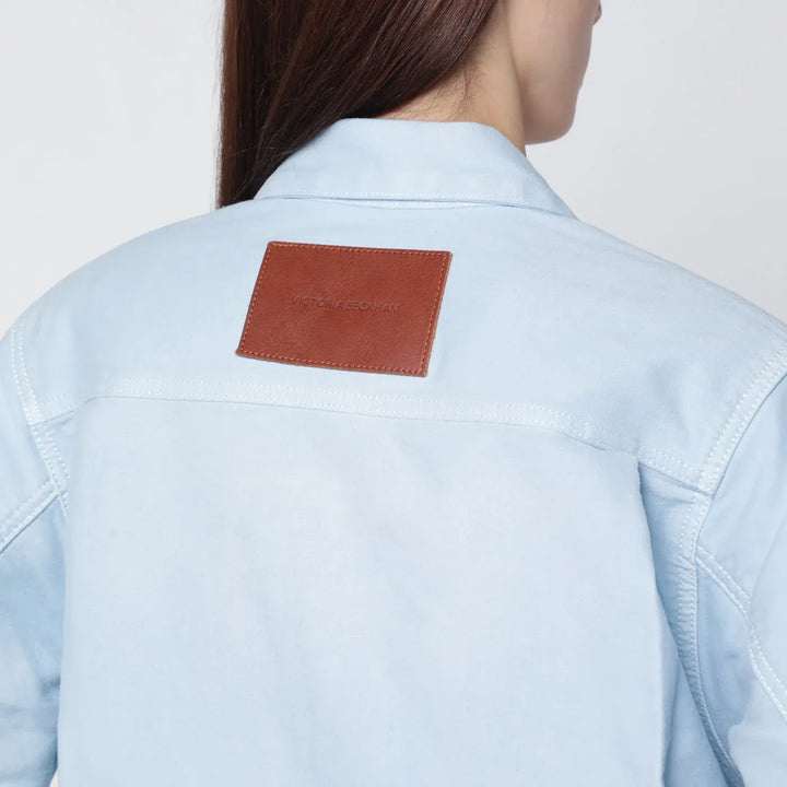 Victoria Beckham - Light blue denim jacket Brand Coats &amp; Jackets
