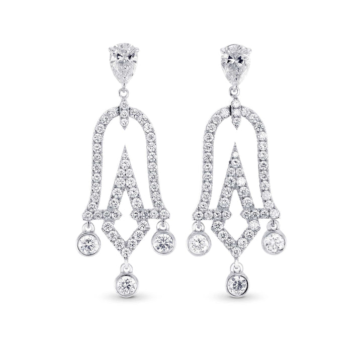 Chandelier Pear Shape Drop Earrings Brand Earrings