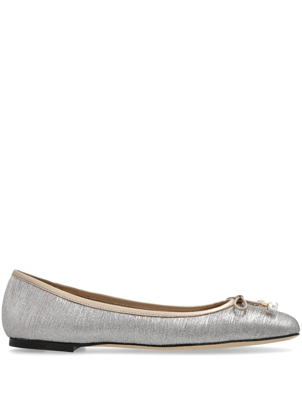 Jimmy Choo Flat Shoes Jimmy Choo Flat shoes Silver Bow Jimmy Choo Powder Flats – Silver Bow Detail for Timeless Elegance Brand