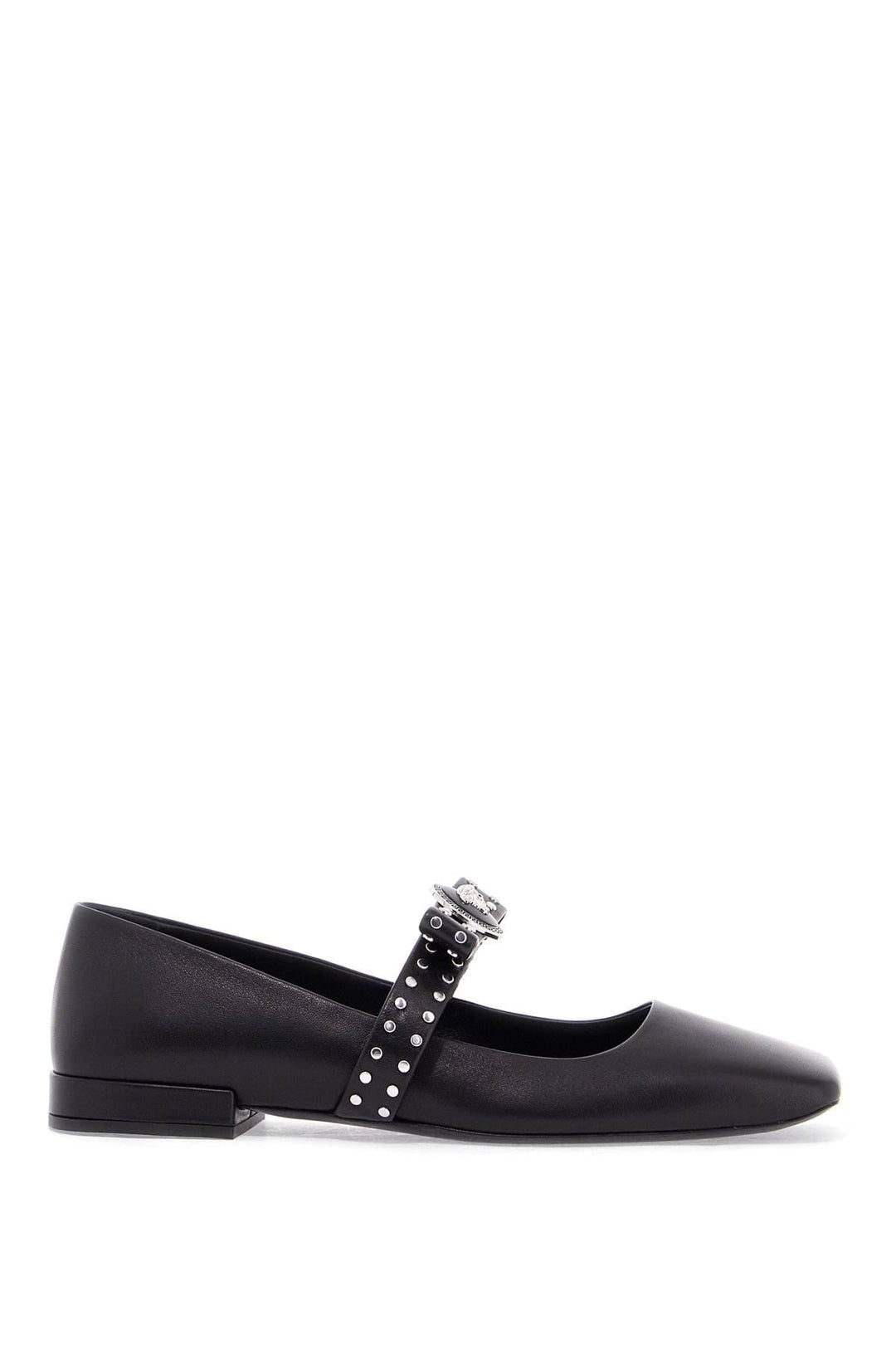 Versace Flat Shoes Versace Gianni Ribbon Studded Baller Versace Gianni Ribbon Studded Baller Brand