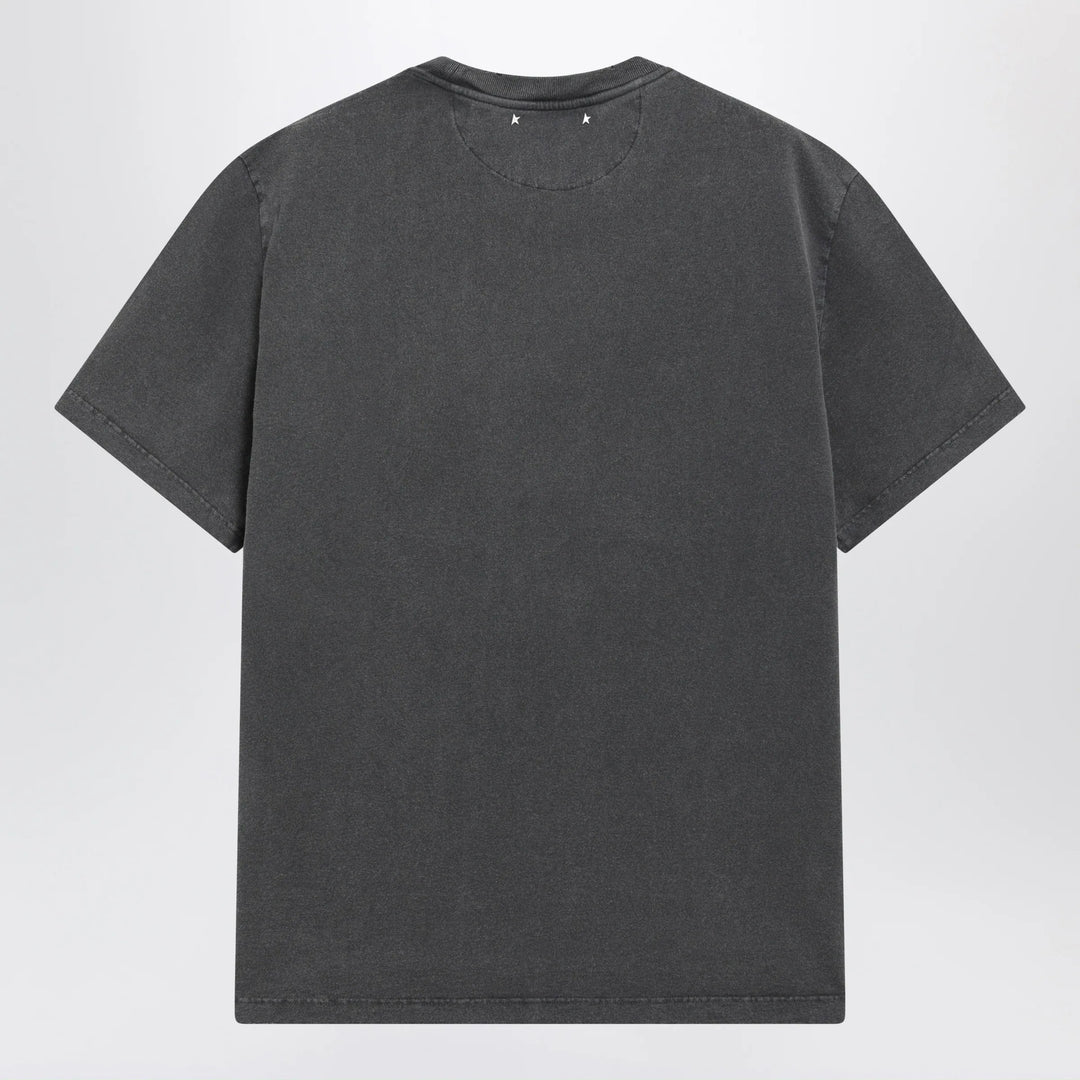 Golden Goose - Anthracite grey vintage-effect T-shirt Brand
