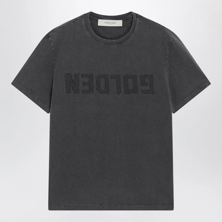 Golden Goose - Anthracite grey vintage-effect T-shirt Brand S