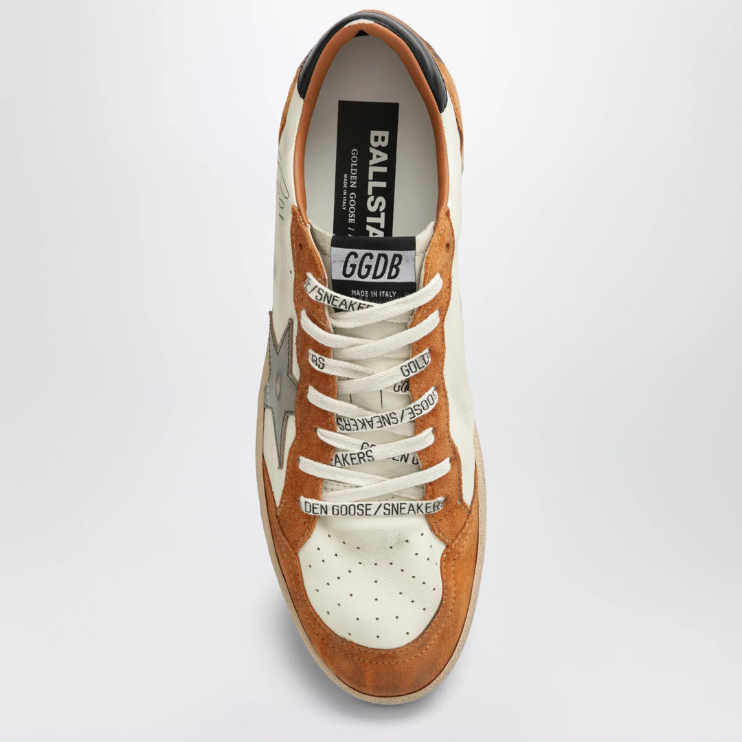Golden Goose - Ball Star sneakers in white/beige/brown/olive Brand