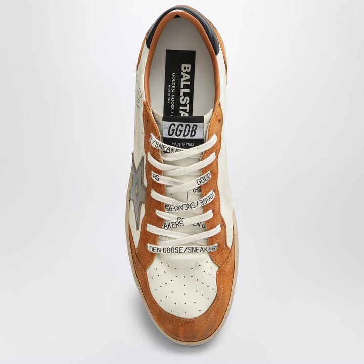 Golden Goose - Ball Star sneakers in white/beige/brown/olive Brand