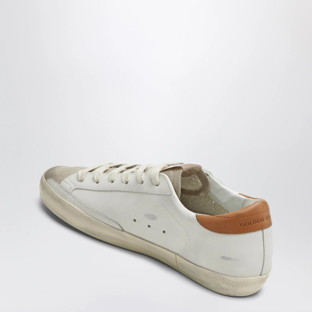 Golden Goose - Super-Star sneakers in white/beige with glitter star Brand