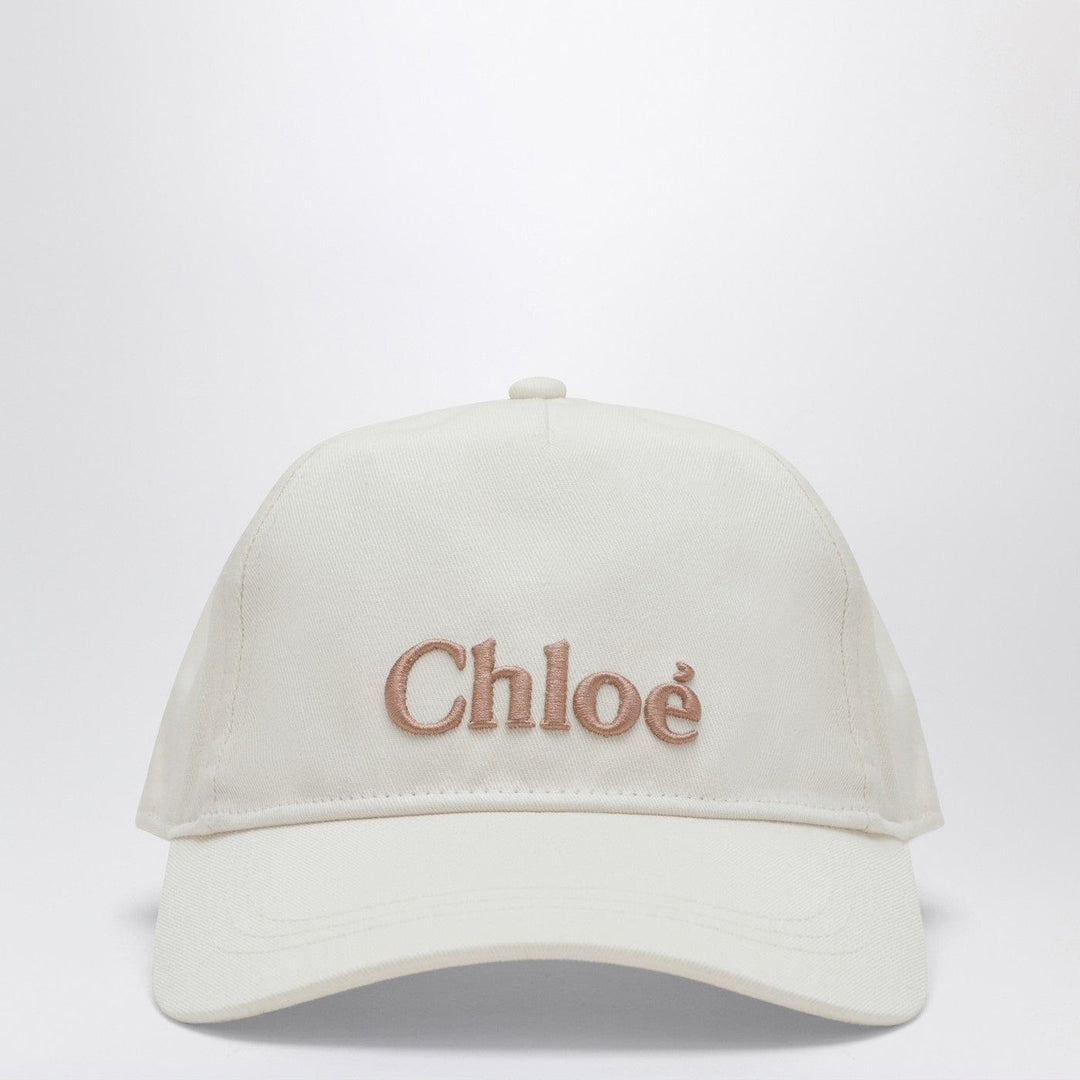 Hats Chloé - White baseball cap with logo embroidery Brand