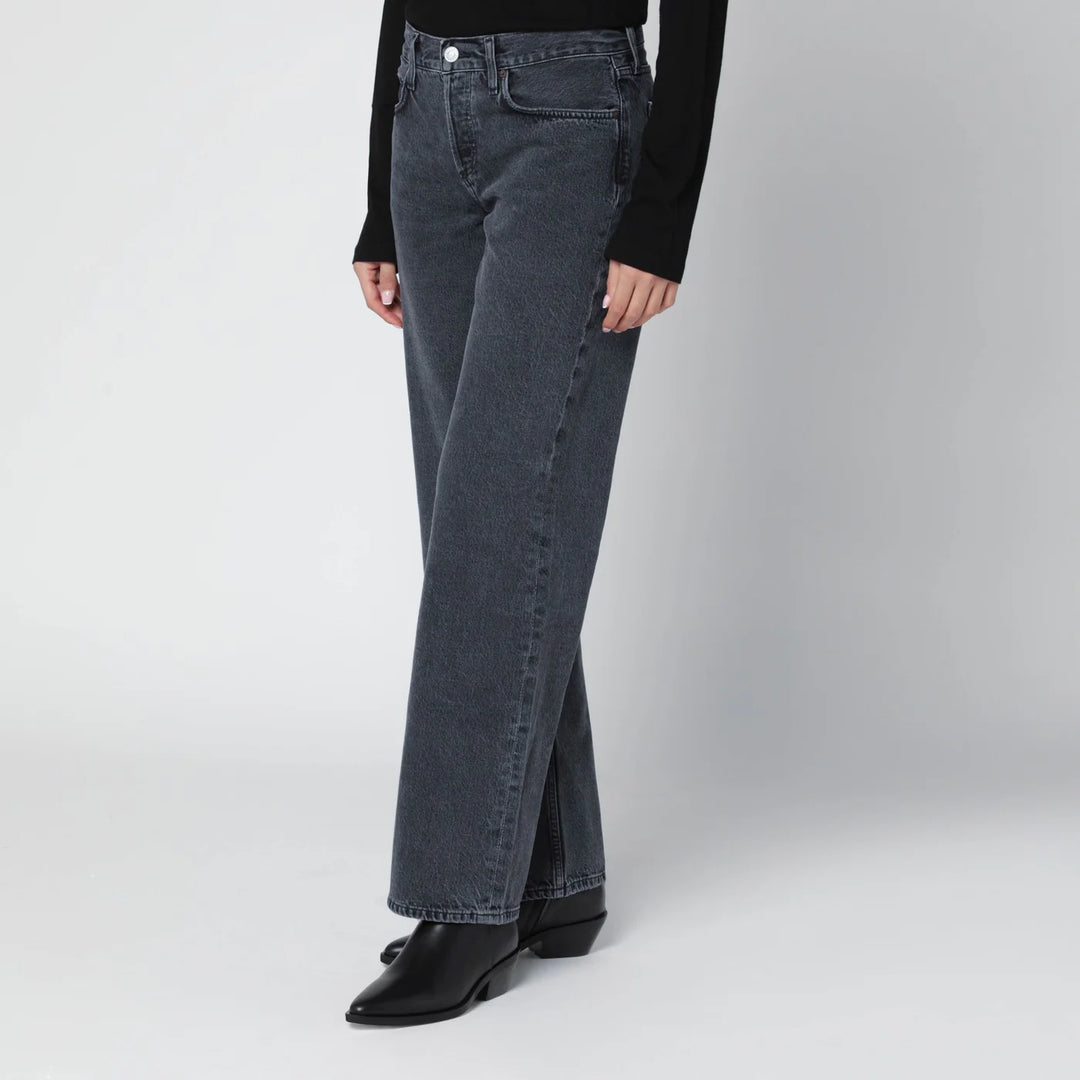 AGOLDE - Black faded-effect jeans Brand Jeans
