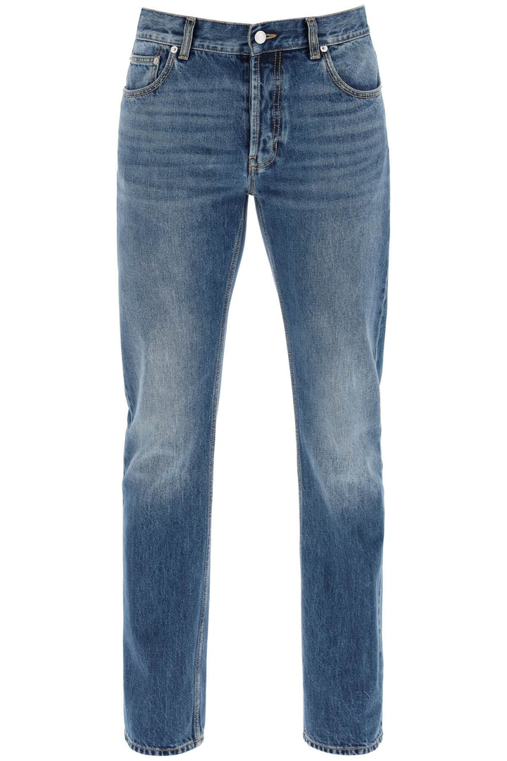 Alexander Mcqueen Jeans 48 Alexander Mcqueen straight leg jeans with faux pocket on the back. Alexander Mcqueen straight leg jeans with faux pocket on the back. Brand