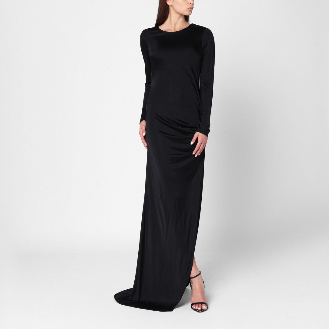 Jewelry 40  IT Giuseppe di Morabito - Long black dress with brooch detail Brand