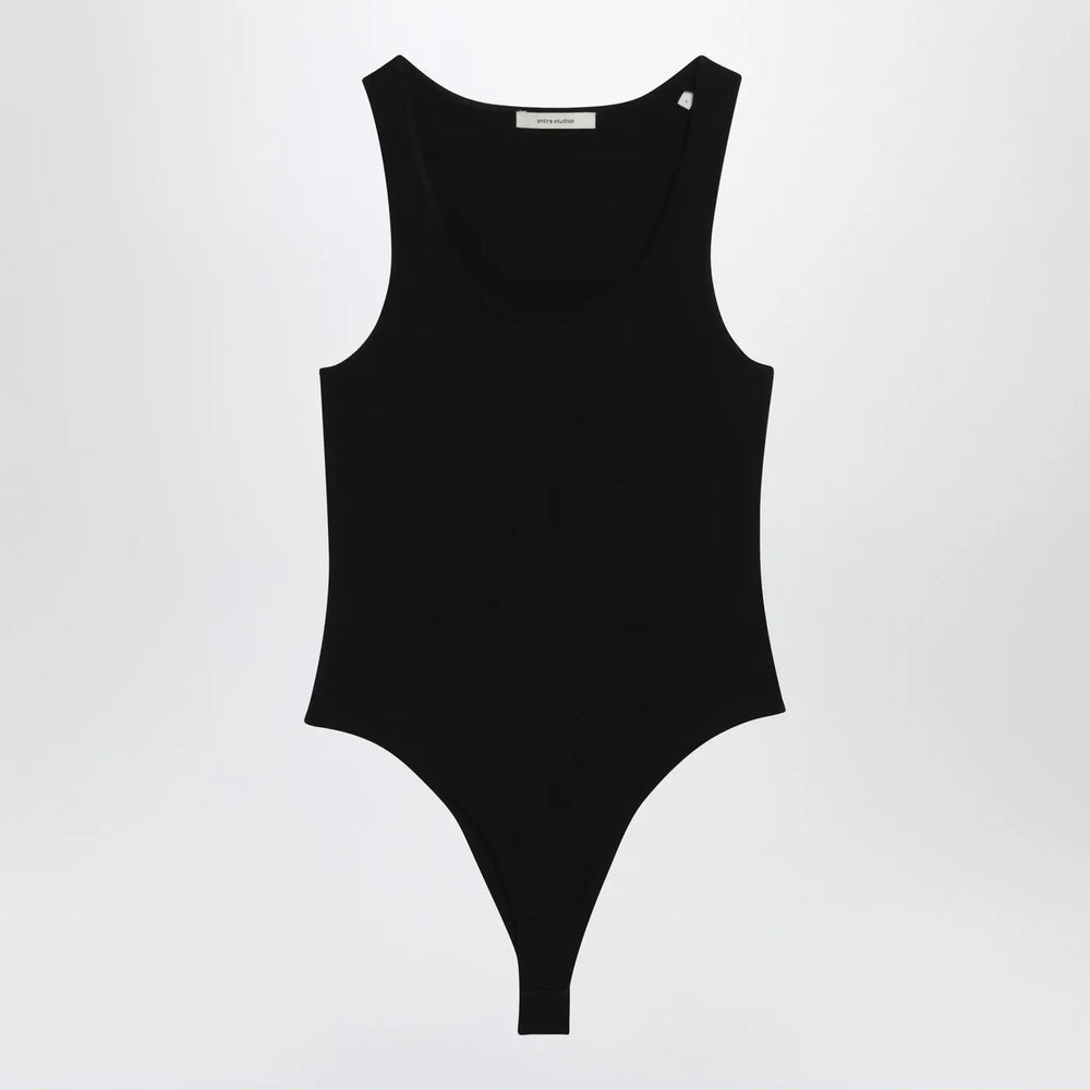 Entire Studios - Black viscose jersey bodysuit Brand Leotards & Unitards XS