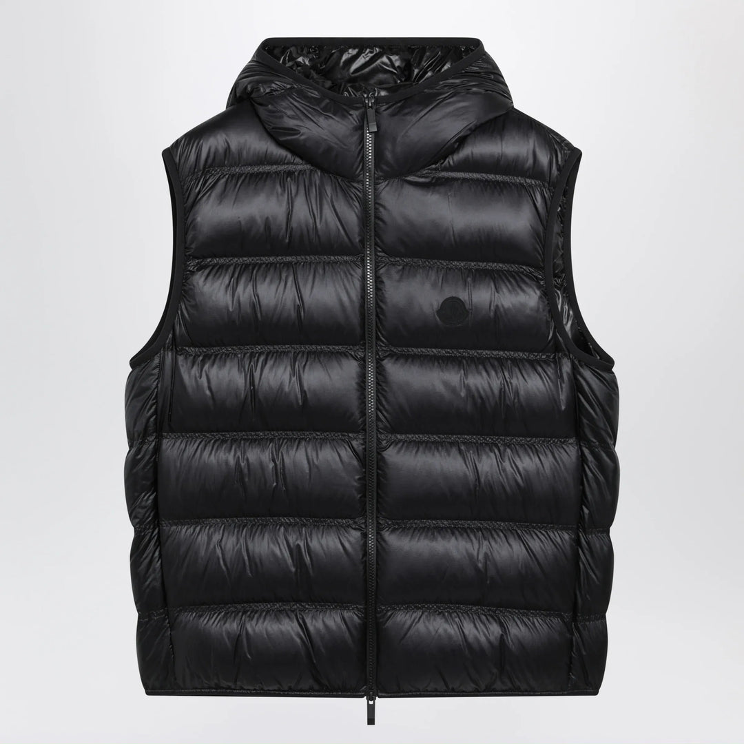 Moncler - Black nylon-padded Panestrel waistcoat Brand 2